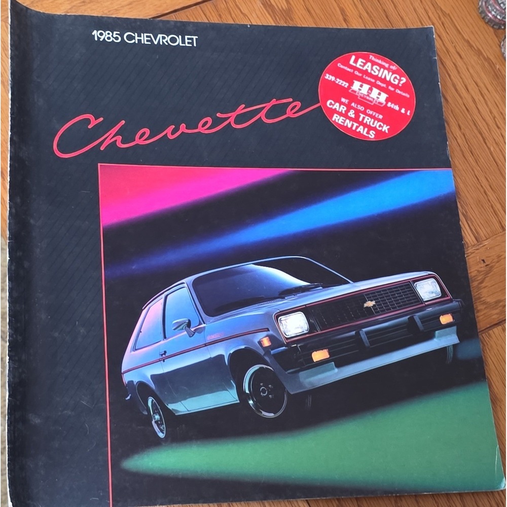 1985 Chevrolet Chevette Sales Brochure Original Vintage 85 Chevy GM Catalog